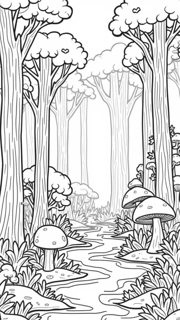 hidden picture coloring page